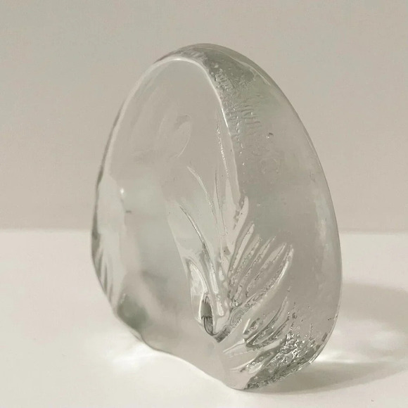 Vintage Crystal Easter Bunny Rabbit Paperweight Yugoslavia by Zajecar - Picture 3 of 15